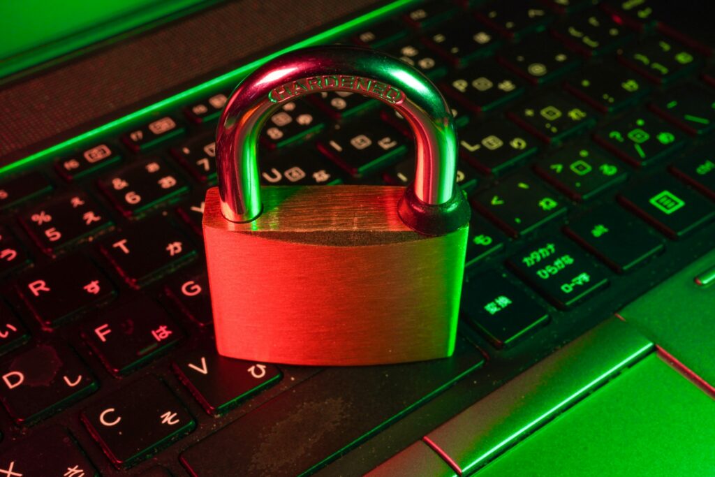 image of a padlock on a keyboard to illustrating reviewing documents securely
